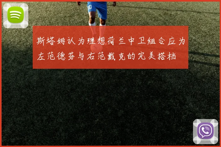 斯塔姆认为理想荷兰中卫组合应为左范德芬与右范戴克的完美搭档
