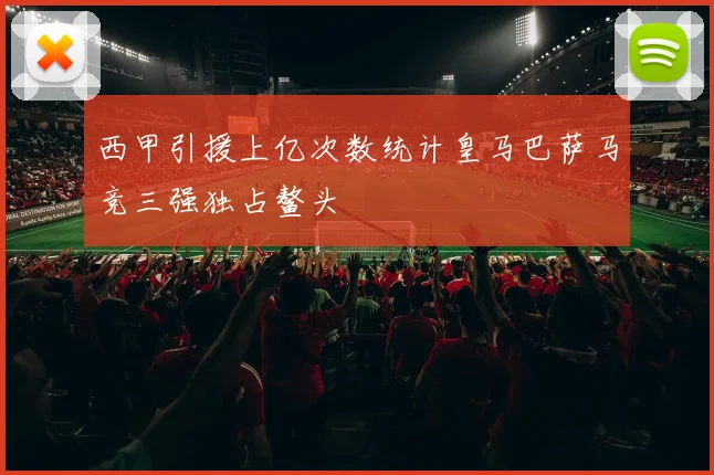 西甲引援上亿次数统计皇马巴萨马竞三强独占鳌头