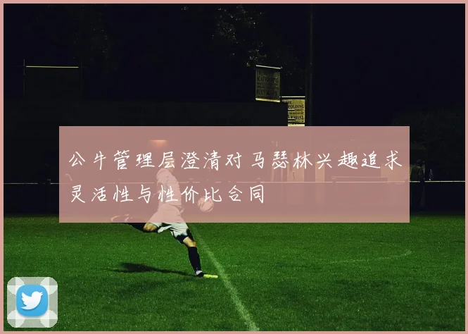 公牛管理层澄清对马瑟林兴趣追求灵活性与性价比合同